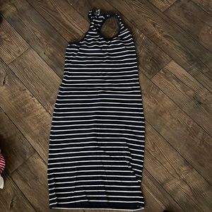 French Connection- navy and white dress, size 8.